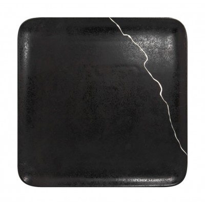 KINTZOO ΠΙΑΤΟ ΤΕΤΡΑΓΩΝΟ 30Χ30CM BLACK/SILVER KZAUSP30S1