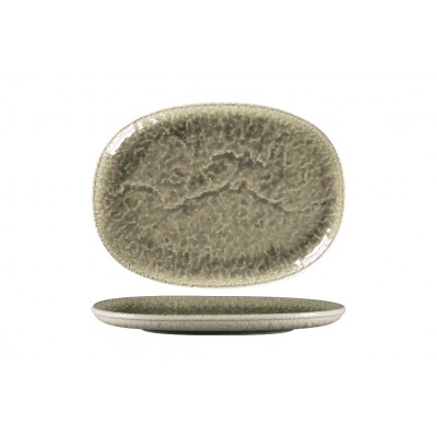 KRUSH ΠΙΑΤΕΛΑ ΟΒΑΛ 25Χ19CM ΓΚΡΙ KSOP25ST