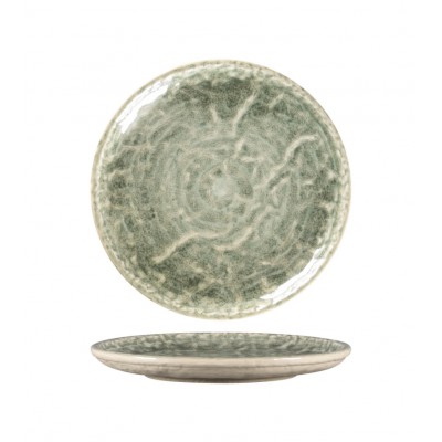 KRUSH FLAT COUPE PLATE 15CM GREEN KSRP15SG