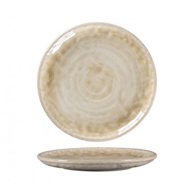 KRUSH FLAT COUPE PLATE 15CM BEIGE KSRP15VL