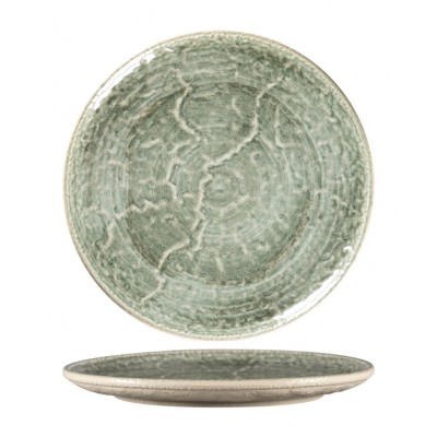 KRUSH FLAT COUPE PLATE 30CM GREEN KSRP30SG