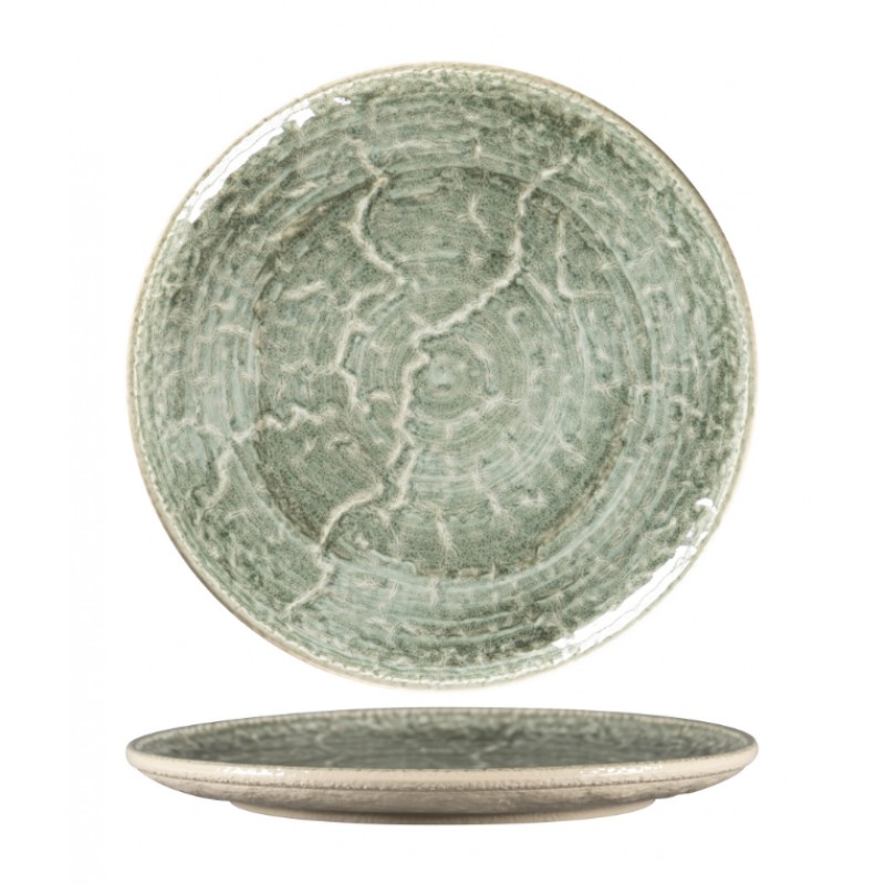 KRUSH FLAT COUPE PLATE 30CM GREEN KSRP30SG