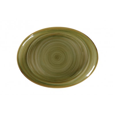 SPOT OVAL ΠΙΑΤΕΛΑ 36X27CM EMERALD ΛΑΔΙ