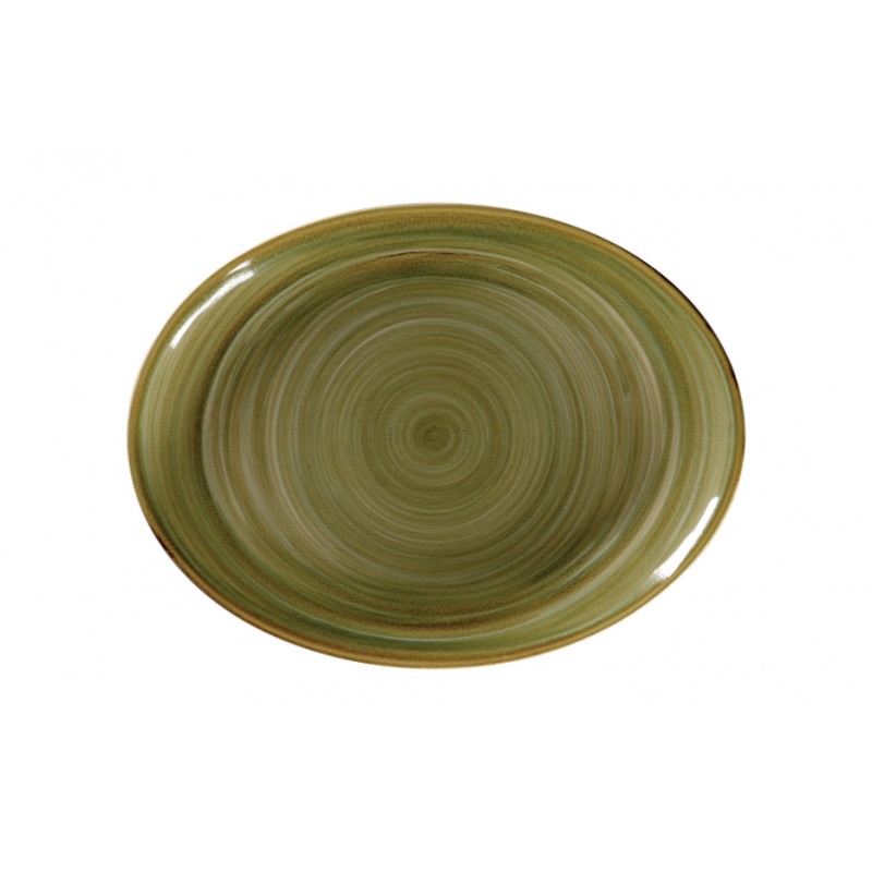 SPOT OVAL ΠΙΑΤΕΛΑ 36X27CM EMERALD ΛΑΔΙ