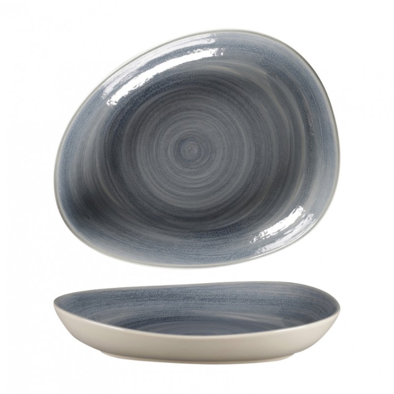 SPOT ORGANIC ΒΑΘΥ ΠΙΑΤΟ 28CM  JADE ΓΚΡΙ/ΜΠΛΕ