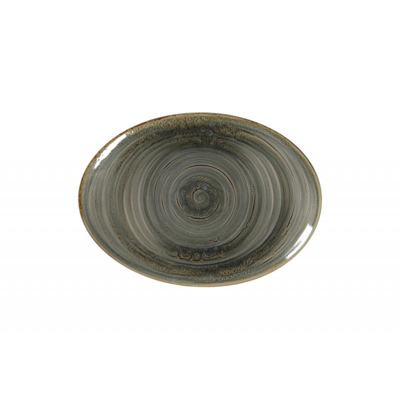 SPOT ΠΙΑΤΕΛΑ ΟΒΑΛ 32cm PERIDOT ΧΑΚΙ