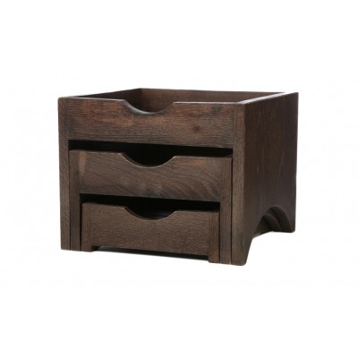 ΣΤΑΝΤ 3 ΔΙΣΚΩΝ 39,5X39,5CM H:32CM HAVANA BLACK