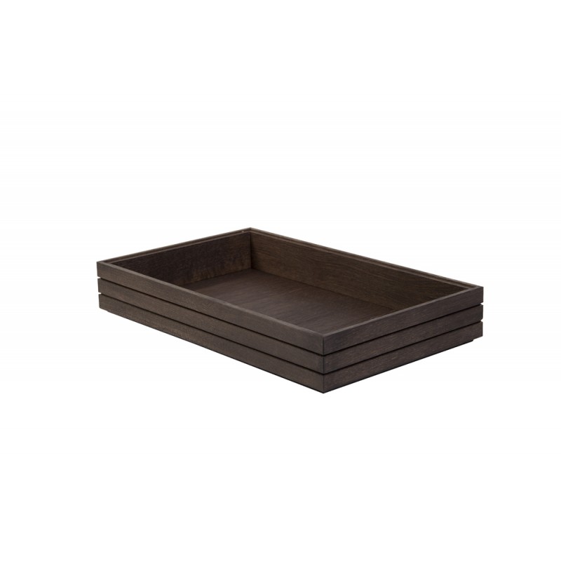ΣΤΟΙΒΑΖΟΜΕΝΟ ΤΕΛΑΡΟ GN1/1 530x325x80mm  HAVANA BLACK