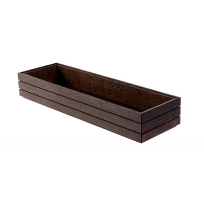 ΣΤΟΙΒΑΖΟΜΕΝΟ ΤΕΛΑΡΟ GN2/4 530x162,5x65mm HAVANA BLACK