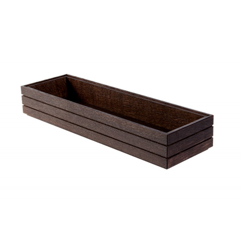 ΣΤΟΙΒΑΖΟΜΕΝΟ ΤΕΛΑΡΟ GN2/4 530x162,5x65mm HAVANA BLACK