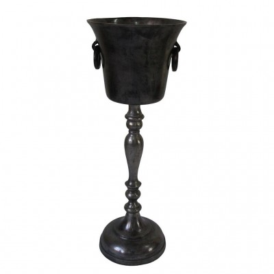 ΣΑΜΠΑΝΙΕΡΑ ΜΕ STAND ΚΑΙ ΛΑΒΕΣ ΑΛΟΥΜ. ΑΣΗΜΙ 28X28X77CM