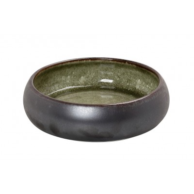 PEBBLE ΜΠΩΛ ΣΤΡΟΓΓΥΛΟ ΚΑΦΕ-ΠΡΑΣΙΝΟ 16,5X16,5X5ΕΚ