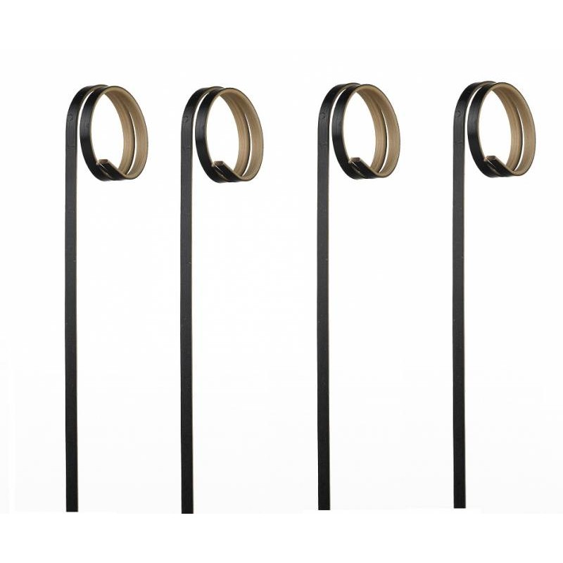 BAMBOO ΞΥΛΑΚΙ CURL ΜΑΥΡΟ cm.12 100τεμ