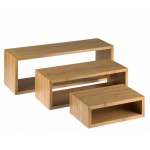 BAMBOO ΣΤΑΝΤ NATURAL 3ΤΕΜ cm. 60/45/30x20