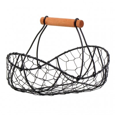 ΨΩΜΙΕΡΑ 23X15X15CM ΜΑΥΡΗ ΜΕ ΛΑΒΗ