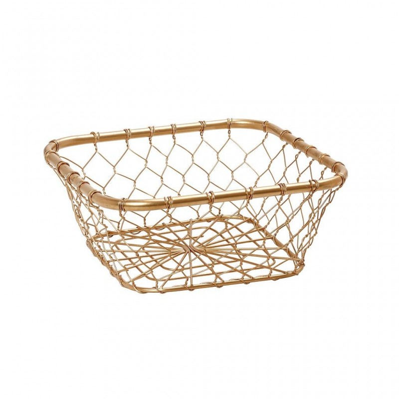 ΨΩΜΙΕΡΑ ΤΕΤΡΑΓΩΝΗ 21X21X8,5CM ΧΡΥΣΟ