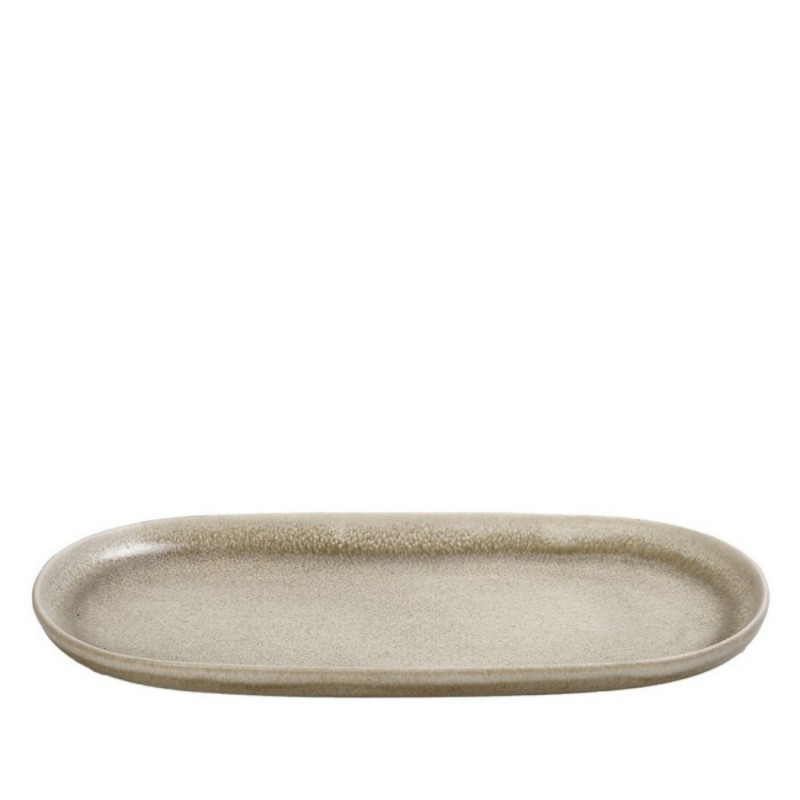 NOAH BEIGE ΠΙΑΤΕΛΑ ΟΒΑΛ 34x18cm