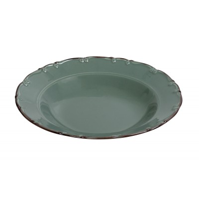 LIANA ΠΙΑΤΟ ΒΑΘΥ 23CM ΠΡΑΣΙΝΟ ΜΕ ΚΑΦΕ RIM