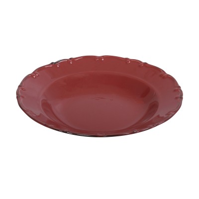LIANA ΠΙΑΤΟ ΒΑΘΥ 23CM ΣΚ. ΡΟΖ ΜΕ ΚΑΦΕ RIM