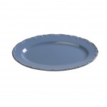 LIANA ΠΙΑΤΕΛΑ ΟΒΑΛ 30X20CM ΓΑΛΑΖΙΑ ΜΕ ΚΑΦΕ RIM