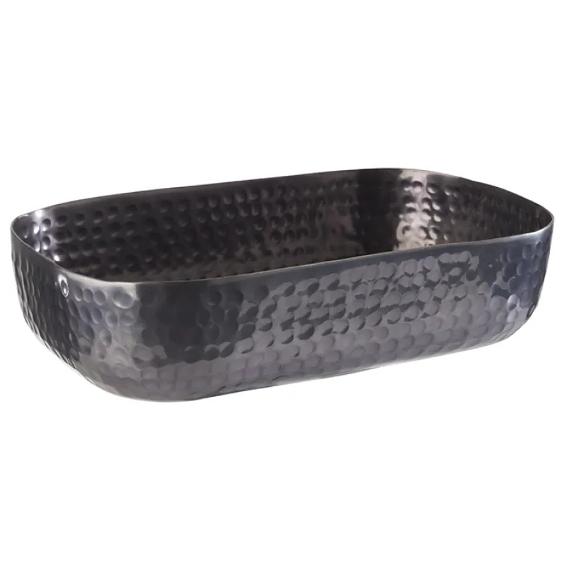 ΜΠΩΛ ΑΛΟΥΜΙΝΙΟΥ GUNMETAL 23 X 15,5 CM, H: 6 CM