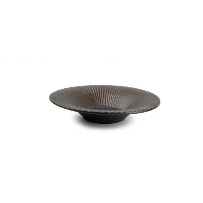 ΠΙΑΤΟ ΒΑΘΥ 26XH5,5CM STRIPED SILVER BRASS