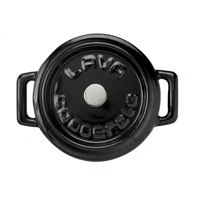 ΚΑΤΣΑΡΟΛΑ 10CM ΜΑΝΤΕΜΙ 0,35L H:7CM ΜΑΥΡΗ